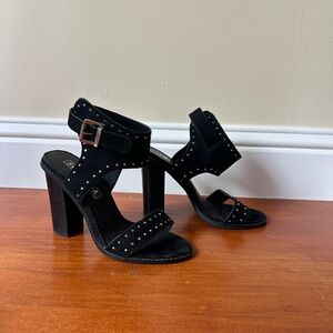 Sol Sana Black Studded Heels
